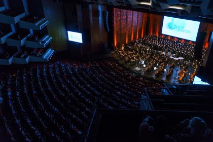 Performance of Moon Hunters during the concert of the Montreal Video Game Symphony, by the Orchestre Métropolitain and conductor Dina Gilbert, on Sept. 29th, 2017, at the Wilfrid Pelletier hall. Photo by François Goupil